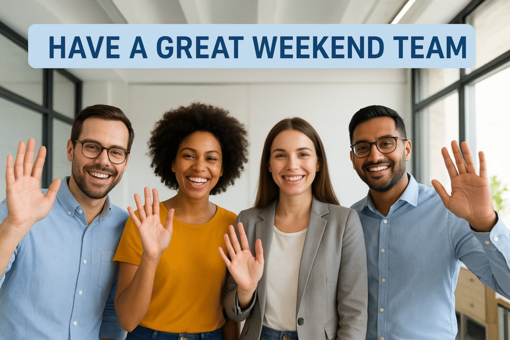 Have a Great Weekend Team – Inspiring Messages and Ideas to End the Week Positively